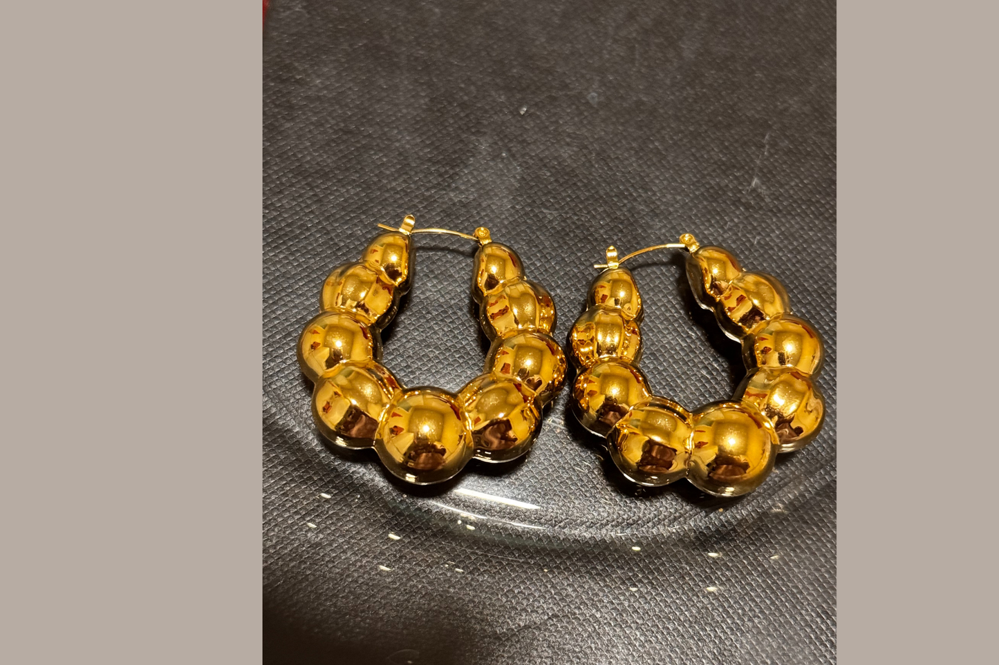BEADED HOOPS