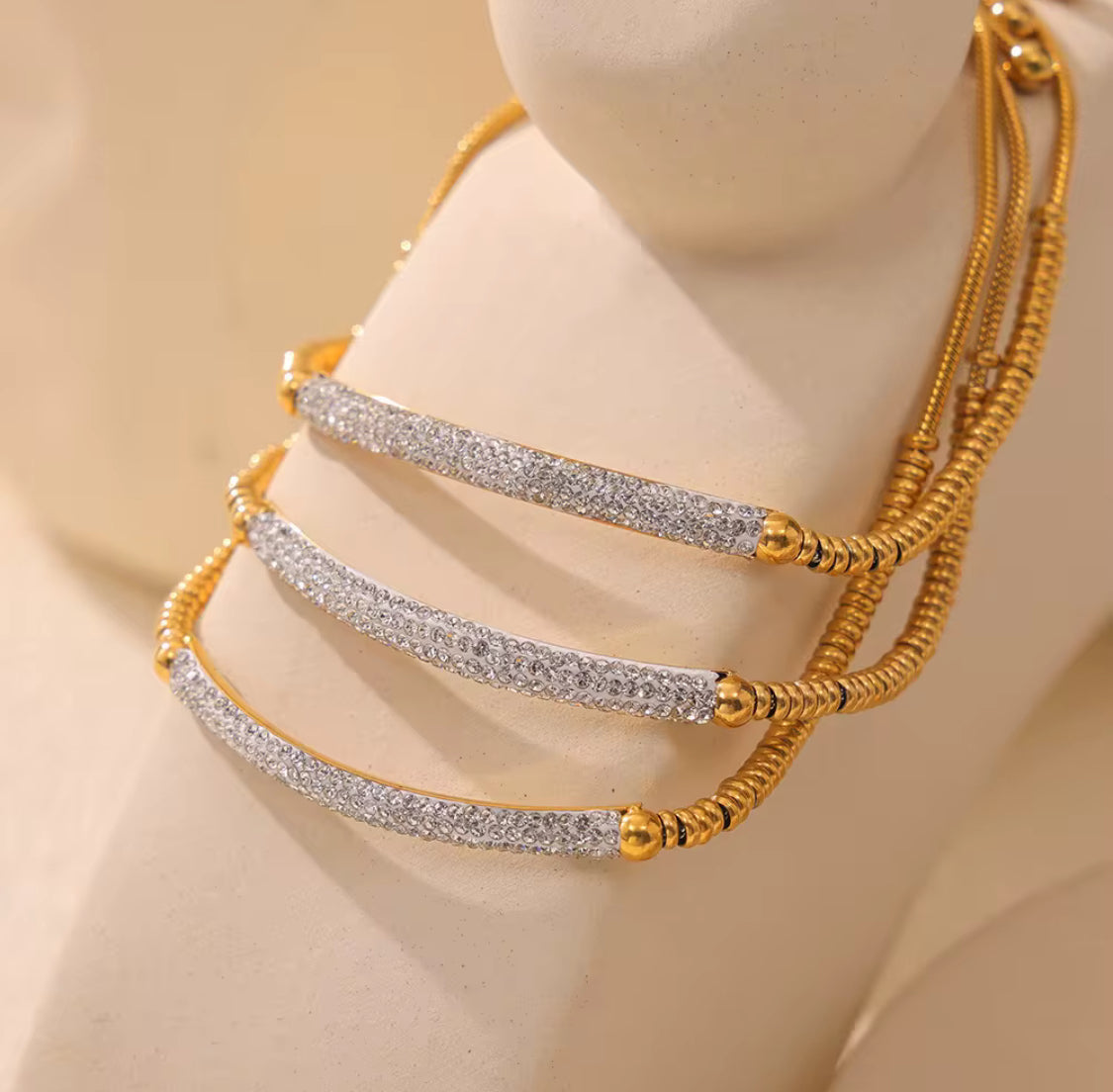 FANCY BEADED CHAIN BRACELET