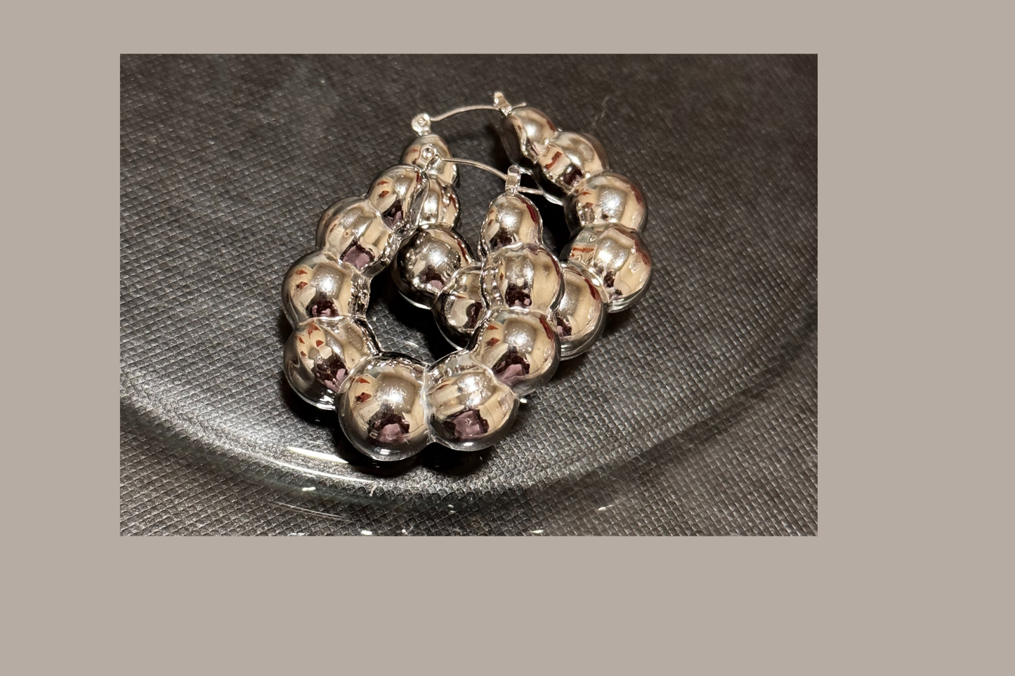 BEADED HOOPS