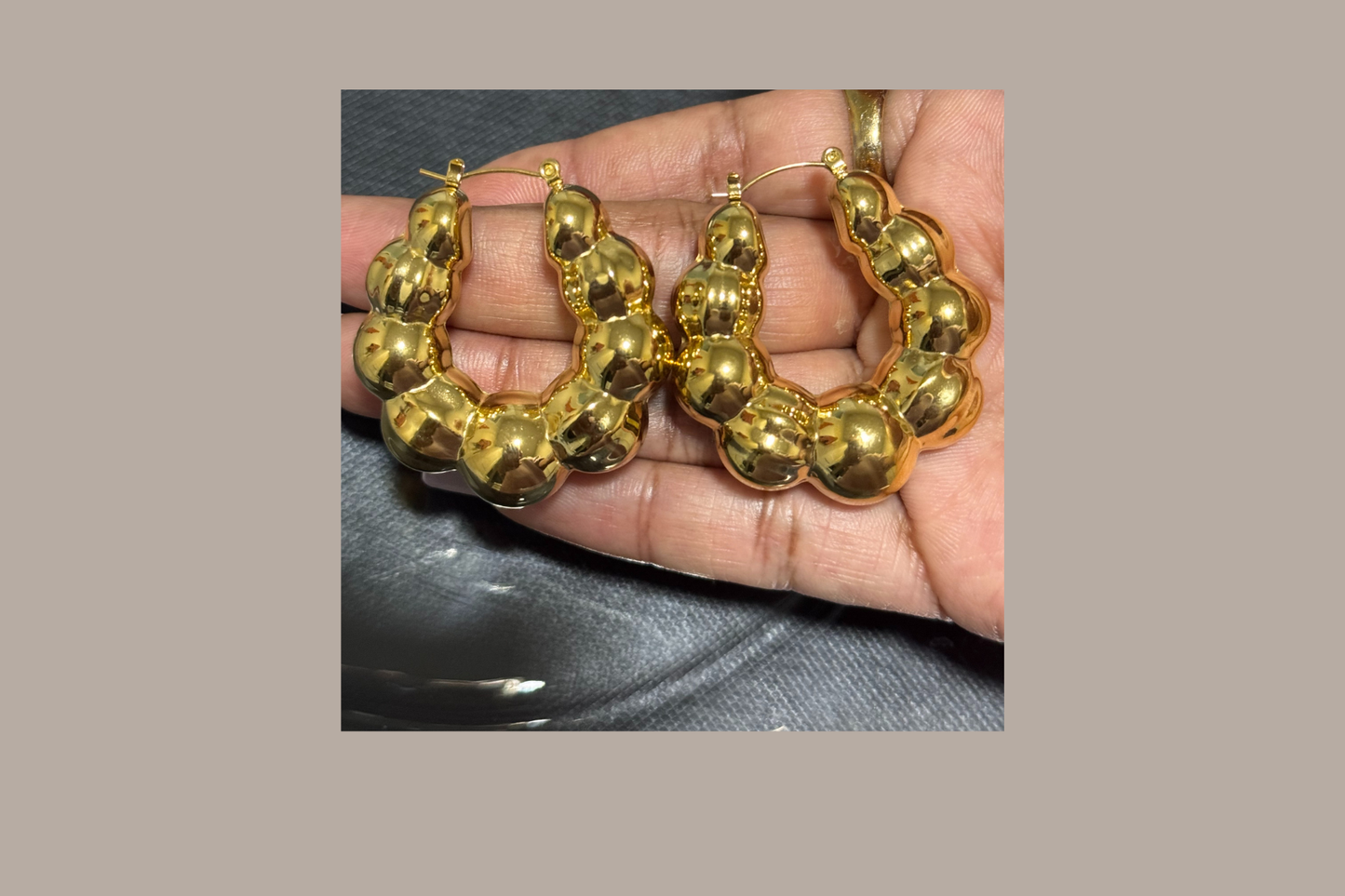 BEADED HOOPS